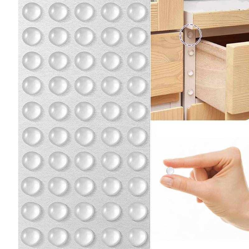 Door Stopper Rubber - 100Pcs Self Adhesive Door Stopper Rubber