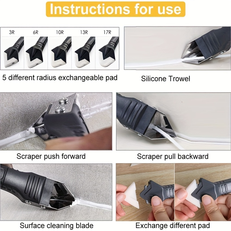 3 In 1 Silicone Scraper Sealan - đánh giá và giá Grout Saw Removal