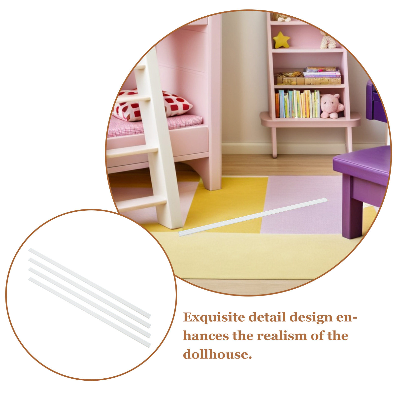 4Pcs Miniature Dollhouse Acces - đánh giá và giá Baseboard Molding Trim