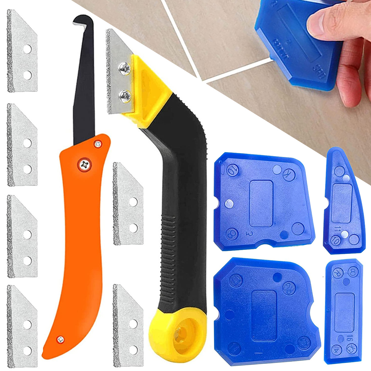 12Pcs Grout Removal Tools Set  - đánh giá và giá Grout Saw Removal