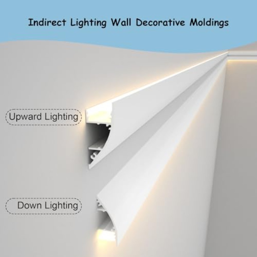Aluminum LED Crown Molding - 1 - đánh giá và giá Baseboard Molding Trim