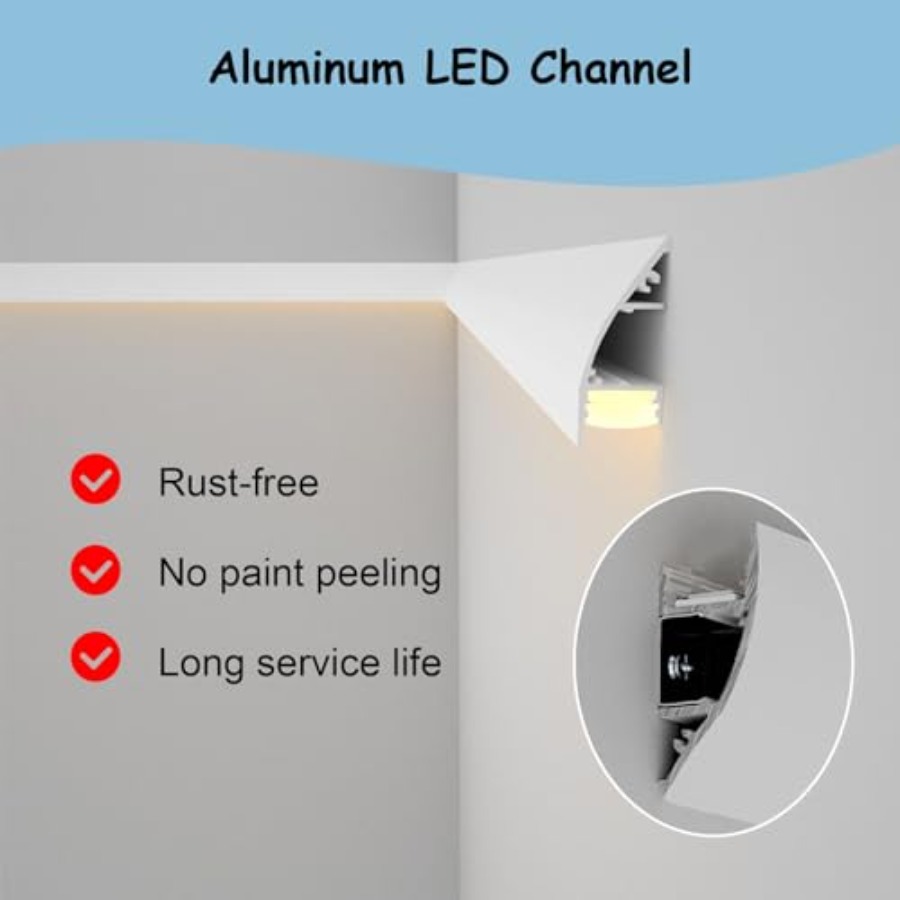 Aluminum LED Crown Molding - 1 - đánh giá và giá Baseboard Molding Trim