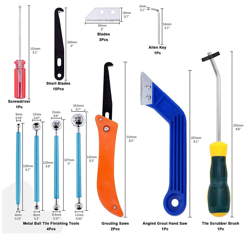 Grout Removal Tools 22 Pcs  Se - đánh giá và giá Grout Saw Removal