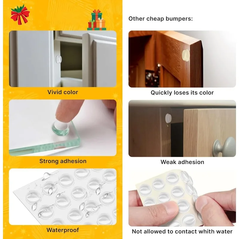 Self-Adhesive Clear Door Stop  - đánh giá và giá Door Stopper Rubber