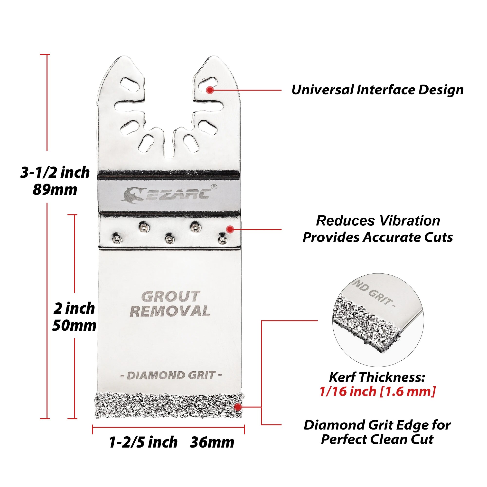 EZARC Oscillating Saw Blades 3 - đánh giá và giá Grout Saw Removal