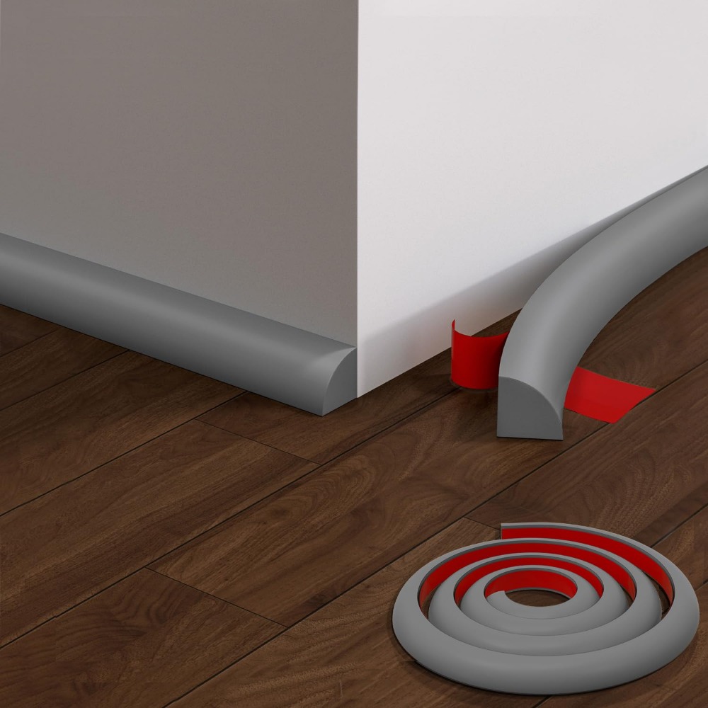 Peel and Stick Quarter Round M - đánh giá và giá Baseboard Molding Trim